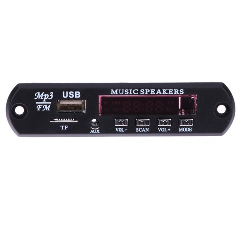 Car Music MP3 WMA Decoder Board Panel 12V Audio Decoder Board Module AUX USB TF FM Car MP3 Player With Remote Controller ► Photo 1/6