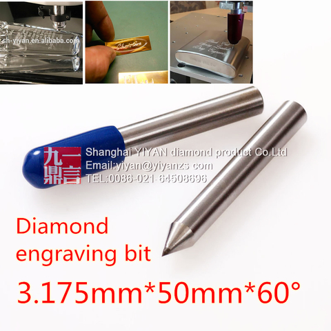 1pc diamond drag bit 3.175mm diamond engraving tool drag engraving bit diamond tipped engraver point for dremel engraver use ► Photo 1/5