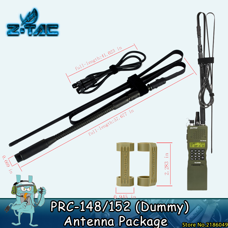 Z Tactical Antenna Package For AN/PRC-152 Dummy Radio Case Z021 