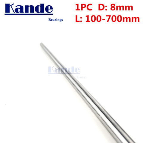 1pc d: 8mm  3D printer rod shaft d:8mm  l:100-600mm linear shaft chrome plated rod shaft CNC parts Kande ► Photo 1/5