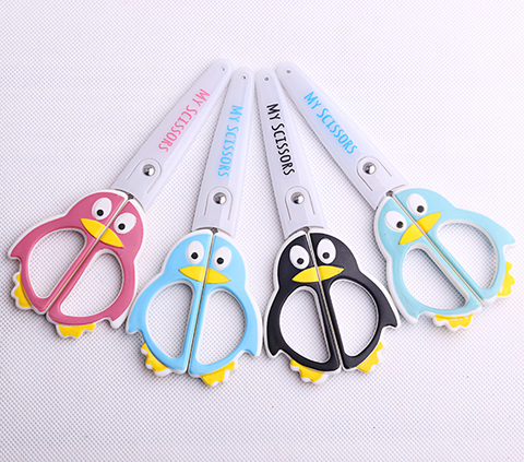 1pc Kawaii penguin series scissors round head School stationery scissor Paper cutting Office kids supplies (ss-1583) ► Photo 1/3