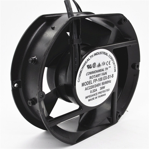 Axial Fan FP-108EX-S1-B 220V 38W Dual Bearing Cooling Fan Oval 172x150x51mm ► Photo 1/4
