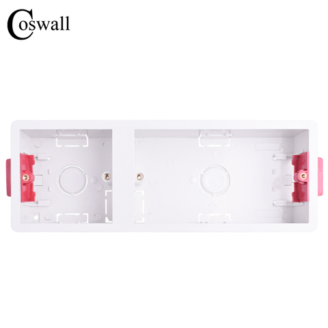 Coswall 86 + 146 Type Dry Lining Box For Gypsum Board Plasterboad Drywall 35mm Depth Wall Switch BOX Wall Socket Cassette ► Photo 1/5