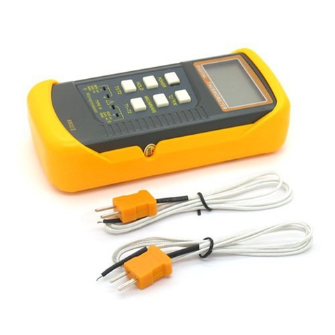 Professional LCD Thermocouple Thermometer -50C-1300C K-Type Digital Temperature Meter Dual Channel Probe C/F/K Swift Data Hold ► Photo 1/6