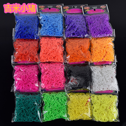 600pcs Loom Bands for Children Girl Gift Elastic Bands for Weaving Lacing Toy Orbits Needlework Creativity Bracelet Toy ► Photo 1/6