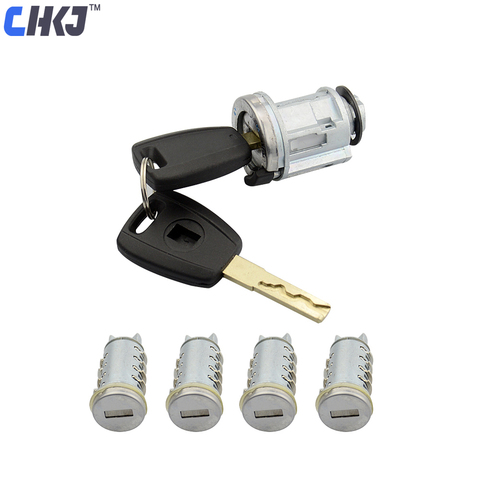 CHKJ SIP22 Blade Car Ignition Lock Set Key For Fiat Car Original Milling Lock Car Door Modified Lock Cylinder Car Key Trunk Lock ► Photo 1/6