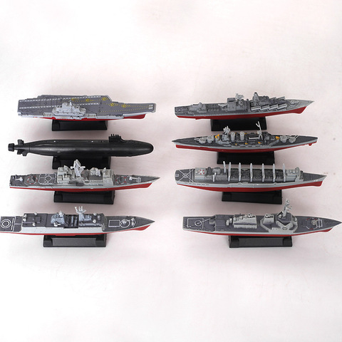8pcs/set 3D Assembled Ship Model Moscow missile cruiser Kilo-class submarine Battleships Modern Aircraft Military Warship Toy ► Photo 1/6