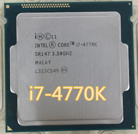 Intel Core i7 4770K i7-4770K  SR147 3.5GHz Quad-Core CPU Intel I7-4770K Desktop Processor ► Photo 1/2