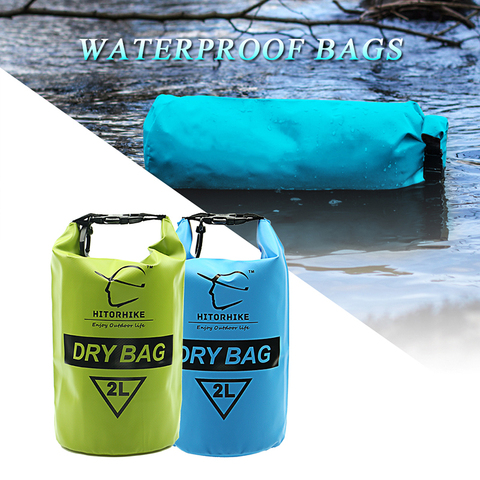 Hitorhike Waterproof bag 2L Travel Lightweight Dry Bag Pouch Camping Boating Kayak Rafting Canoeing Swimming Bag Stuff air bag ► Photo 1/6