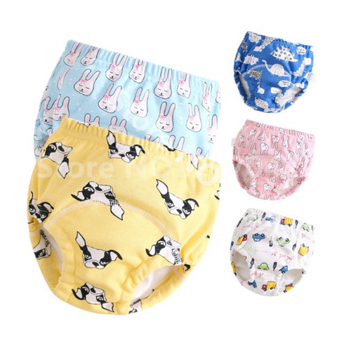 6Layer Crotch Baby Cotton Training Pants Panties Cloth Diapers Reusable Child Nappies Diaper Waterproof Baby Underwear Washable ► Photo 1/6