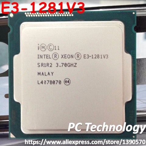 Original Intel Xeon processor E3-1281V3 CPU 3.70GHz 8M LGA1150 Quad-core Desktop E3-1281 V3 Free shipping E3 1281V3 ► Photo 1/1