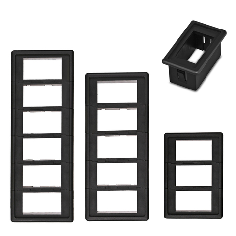 1/2/3/4/5/6 Way Car Auto Boat Rocker Switch Clip Panel  Holder Housing For Car-Styling Auto Switches ► Photo 1/6
