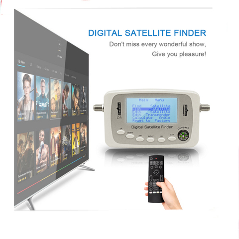 SF-500 Digital Satellite Finder Signal Meter Finder SF500 DVB-S DVB-S2 Satellite Dish Finder with Compass ► Photo 1/1
