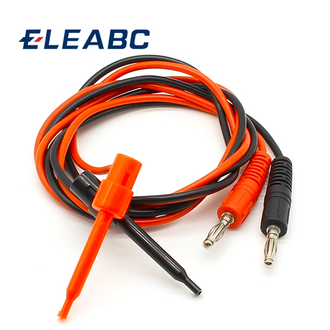 1 pair Multimeter Dual Test Hook Clip to Male Banana Plug Cable ► Photo 1/3