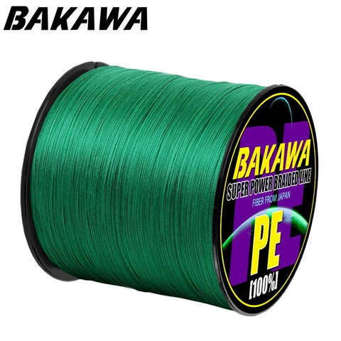 BAKAWA  4 Braided Fishing Line   Length:300m/330yds  Diameter:0.2mm-0.42mm,size:10-85lb Japan PE braided line  Floating Line ► Photo 1/6