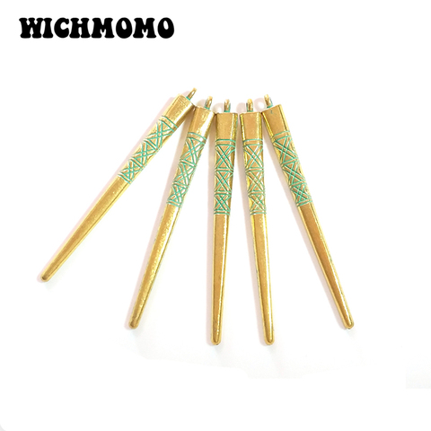 10pcs/bag 55*5MM Retro Patina Plated Zinc Alloy Green Tip Needle Spike Charms Pendants For DIY Jewelry Accessories ► Photo 1/4