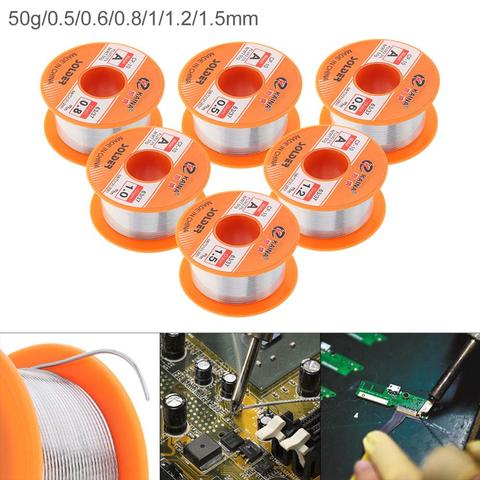 63/37 50g 0.5mm-1.5mm No-clean Rosin Core Solder Tin Wire Reel with 2% Flux and Low Melting Point for Electric Soldering Iron ► Photo 1/6