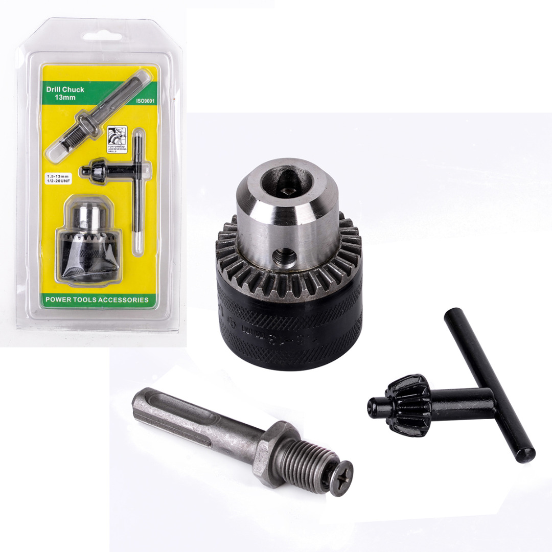1pc Keyless Drill Chuck 13mm To 1/2-20UNF Thread With SDS Plus Adapter 