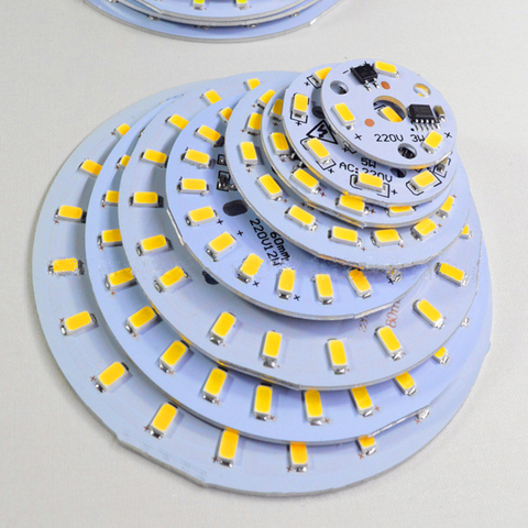 10PCS Aluminum LED Modules Integrated Driver Lamp Plate SMD 5730 AC 220V White/Warm For Replace Ceiling Lamp Luminaire de Mesa ► Photo 1/6
