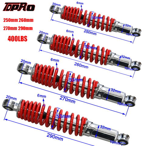 TDPRO 400LBS Front Suspension Shock Absorber For 250/260mm 270/290mm Motorcycle 50cc 70 90 110cc 125cc Dirt Pit Bike ATV Go kart ► Photo 1/6