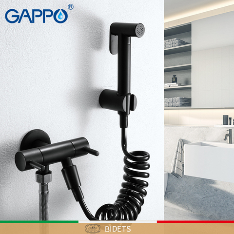 GAPPO Single cold Bidets hygienic shower bidet black muslim shower bidet mixer anal cleaning bidet toilet faucet ► Photo 1/6