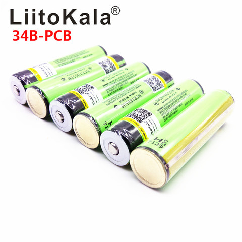 Hot New  LiitoKala For  NCR18650B 18650 3400mAh battery 3.7V Li-ion rechargeable battery PCB Protected+Free Shopping ► Photo 1/6