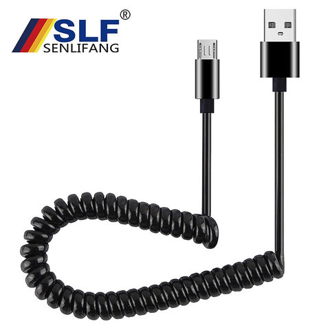 Flexible Elastic Stretch  Micro 2A Fast Charge USB Data Cable for Samsung Xiaomi Tablet Android USB Cord Microusb Charger Cable ► Photo 1/6