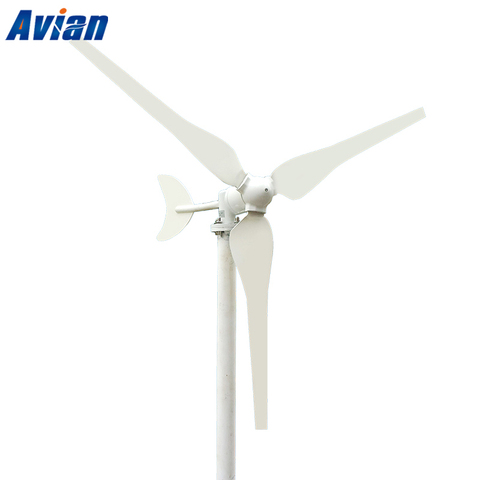 Max 115W AC or DC wind generator with Carbon fiber reinforced plastics blade CE Rohs approved wind turbine ► Photo 1/5