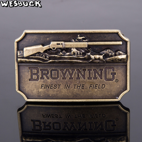WesBuck Brand Gun Belt Buckles Metal for Man Women Browning West Buckles Metal Cowboy Finest in the Field Belt Gespen ► Photo 1/4