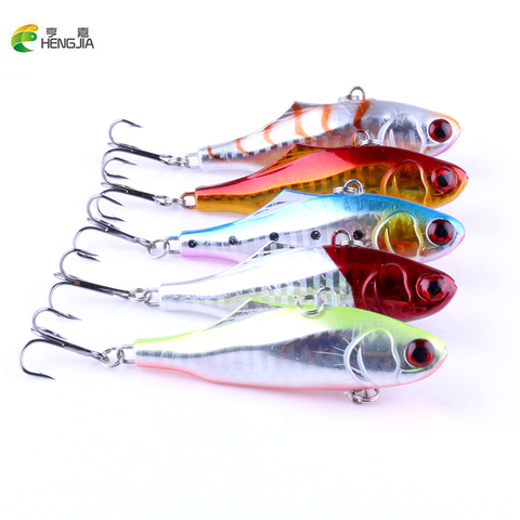 HENGJIA New Brand 1PCS 7cm 24g Hard Fishing Lure VIB Rattlin Hook Fishing Sinking Vibra Rattlin Hooktion Lures Pencil Baits ► Photo 1/1