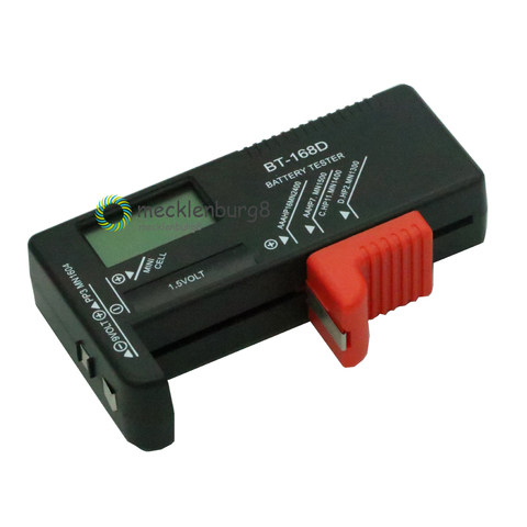BT-168D Portable Digital Battery Tester BT168 LED Black AA AAA 1.5V 9V Battery Power Measuring Tool Test Checker Voltage Meter ► Photo 1/5