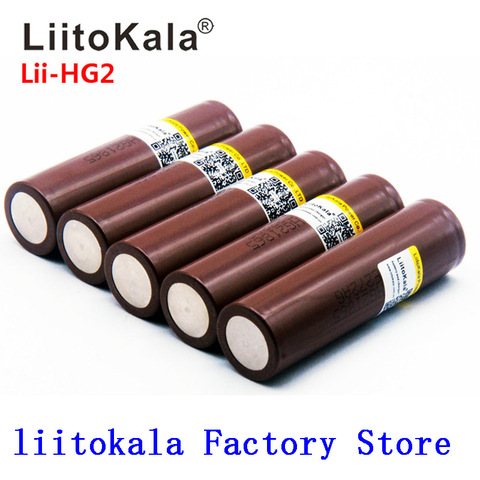 2022 Liitokala  HG2 18650 3000mAh battery 3.6v The discharge 30A Dedicated  battery ► Photo 1/5