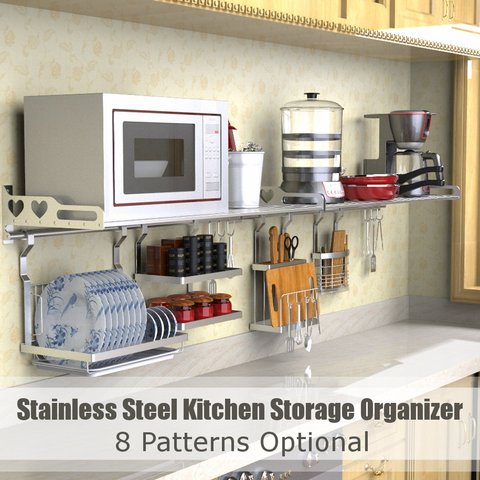 home storage wall rack kitchen dish