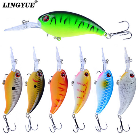 New Arrival 1pcs Fishing Lures 10cm 15g Hard Baits 7 colors Available Bass Crankbait Wobblers Fishing Tackle With 3D Eyes  Hooks ► Photo 1/6