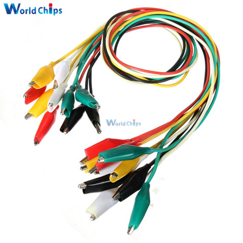 10pcs 50cm Double-ended Alligator Clips Test Line Crocodile Clips Cable Test Clamp Connector Wire Testing Wire Brand New ► Photo 1/4