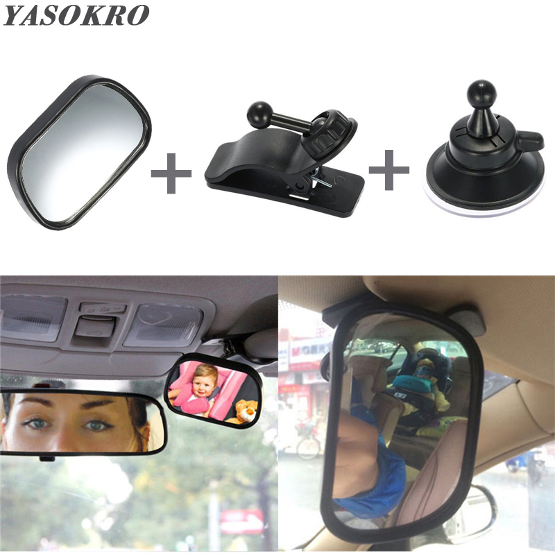 Car Seat Back Rear View Mirror For Baby Mini Safety Convex Mirrors Kids  Monitor Adjustable Auto Child Infant Rearview Mirror