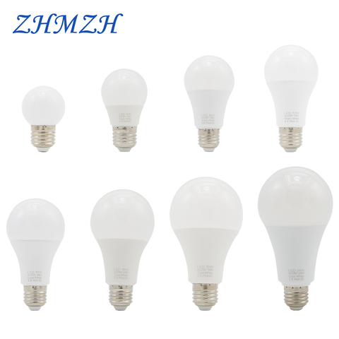 220V LED Light Bulb 3W 6W 9W 12W 15W 18W 20W Lamp Bulb E27 Ultra Brightness Energy Saving Table Lamp Bulbs Chandelier LED Bulb ► Photo 1/6