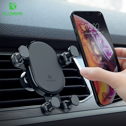FLOVEME Car Phone Holder Air Vent Mount Telephone Car Holder For iPhone X Xiaomi Gravity Phone Holder Support Smartphone Voiture ► Photo 1/6