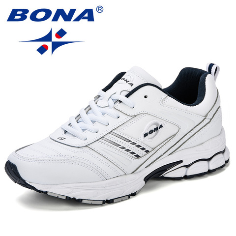 BONA New Designer Sneakers Men Casual Shoes Split Leather Men Zapatillas Fashion Chaussure Homme Plus Size Comfortable Footwear ► Photo 1/6