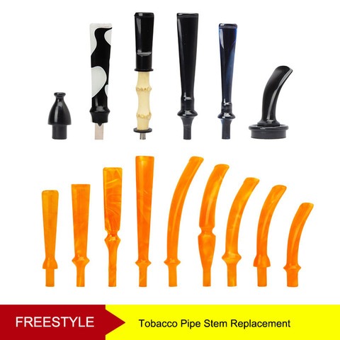 RU-MUXIANG Colorful Tobacco Pipe Stem Replacement  Smoking Pipe Mouthpieces be0080-be0117 ► Photo 1/1