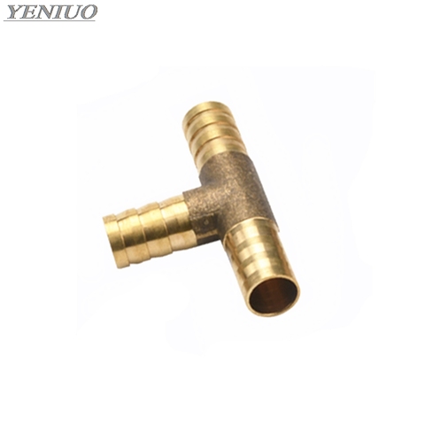 T-Shape Brass Barb Hose Fitting Tee 4mm19mm 3 Way Hose Tube Barb Copper Barbed Coupling Connector Adapter ► Photo 1/2