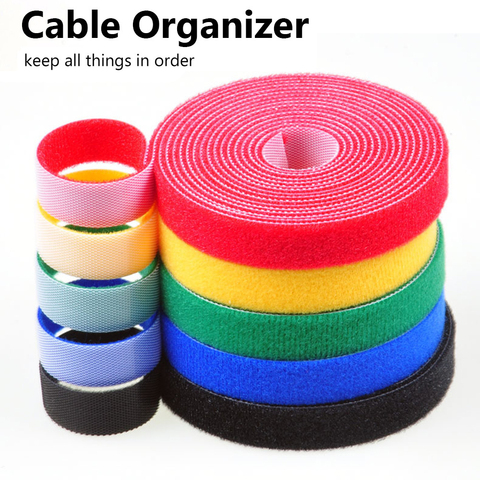 1Pcs Nylon Cable Ties Organizer Cord Winder Strap USB Cable Holder Protector Earphone Mouse Wire Management For Home Office Tool ► Photo 1/6