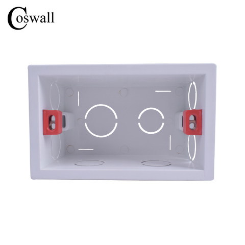 Coswall Super Quality 101mm*67mm US Standard Internal Mounting Box Back Cassette for 118mm*72mm Standard Wall Switch and Socket ► Photo 1/6