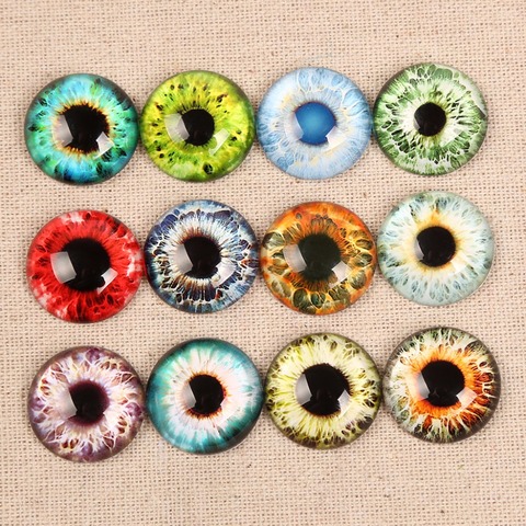 onwear mix pupil eye photo round glass cabochon 12mm 14mm 16mm 20mm 25mm 8mm 30mm diy accessories (not for doll eyes) ► Photo 1/3