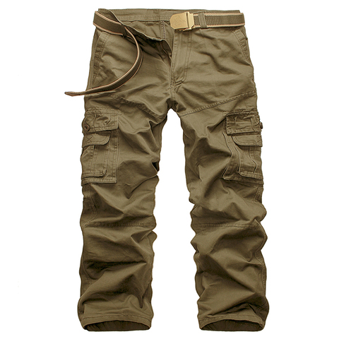 drop shipping 2022 New Autumn Men Cargo Pants Big Pockets Decoration Mens Casual Trousers Army Pants Dropshipping AXP120 ► Photo 1/6