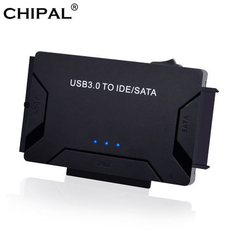 CHIPAL 3 in 1 USB 3.0 to SATA IDE PATA Adapter USB3.0 Data Transfer Converter for PC Laptop 2.5'' 3.5'' Hard Disk Drive HDD SSD ► Photo 1/6