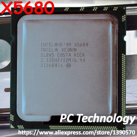 Original Intel Xeon X5680 Processor 3.33GHZ 6-Core 12M Cache LGA1366 CPU 130W free shipping ► Photo 1/1