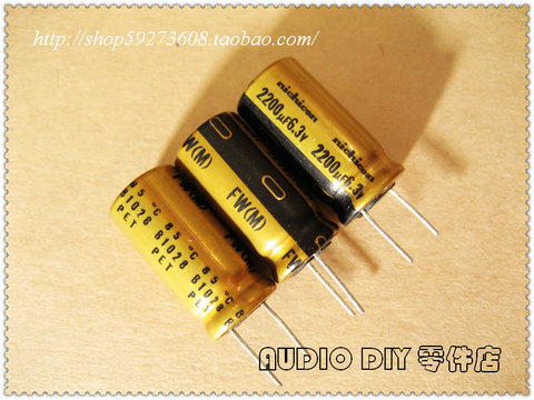 2022 hot sale 30PCS/50PCS Nichicon FW series 2200uF/6.3V audio electrolytic capacitors free shipping ► Photo 1/1