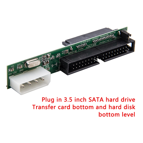 Sata to IDE Adapter Converter 1.5Gbs 2.5 Sata Female to 3.5 inch IDE Male 40 pin port Support ATA 133 100 SSD HDD CD DVD Serial ► Photo 1/6