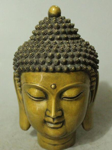 Raised Brass big buddha head statue shipping free ► Photo 1/5